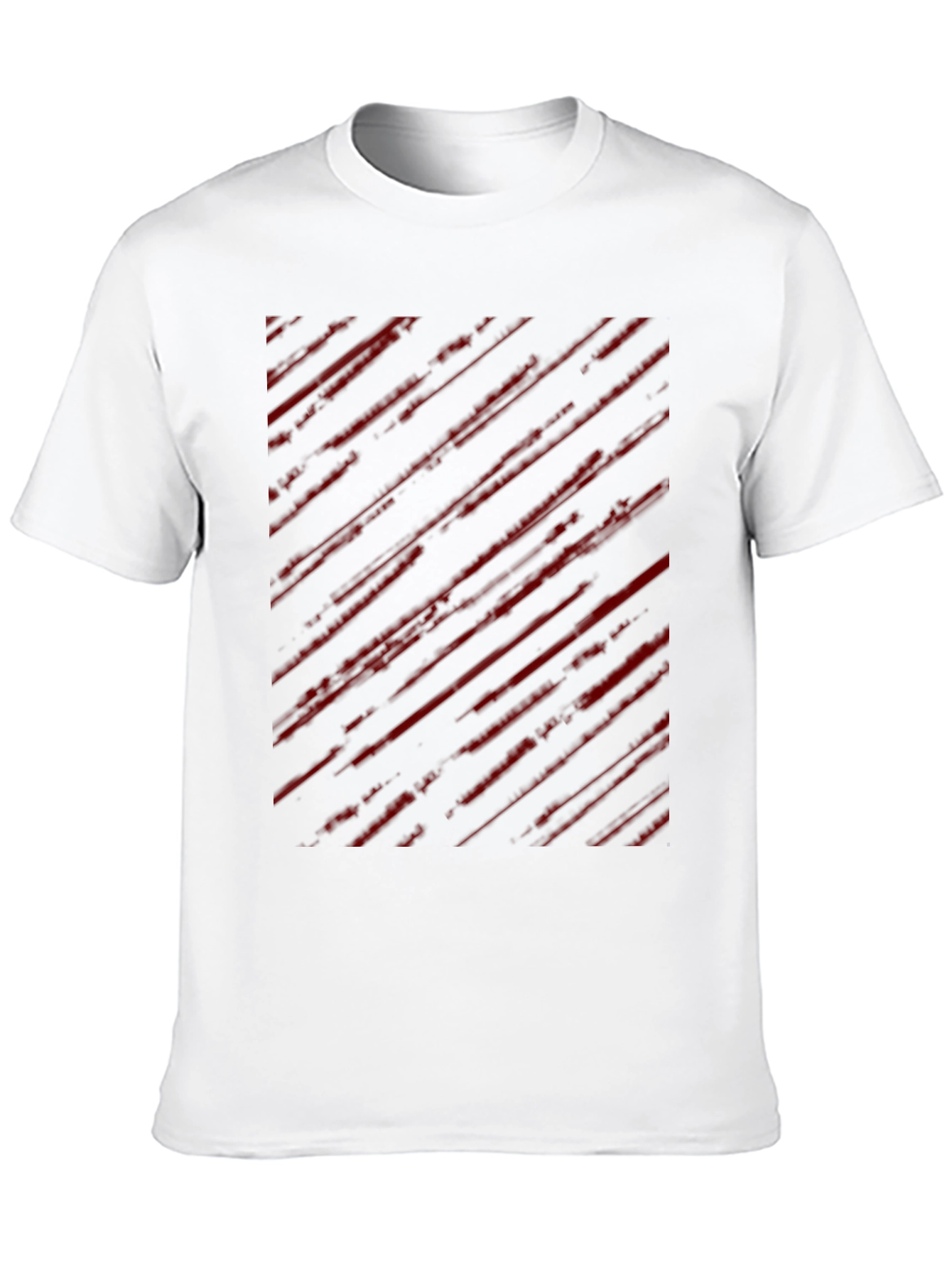 Edgy Striped Graphic Tee