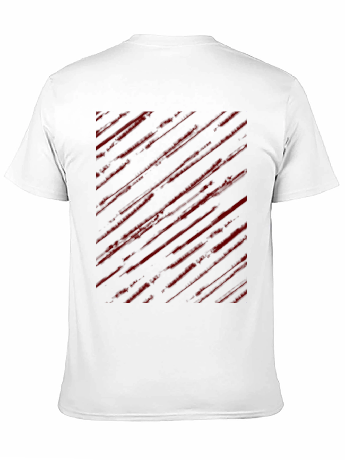 Edgy Striped Graphic Tee