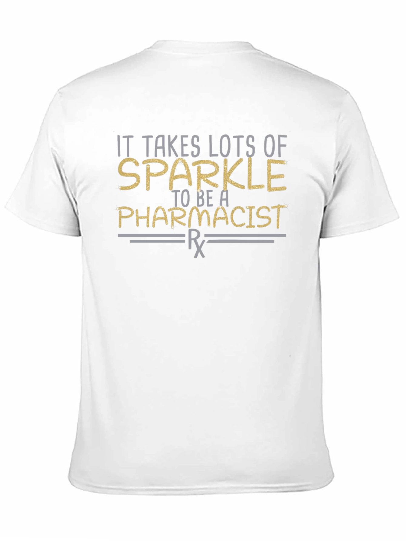 Sparkle Pharmacist T-Shirt - Black Cotton Tee