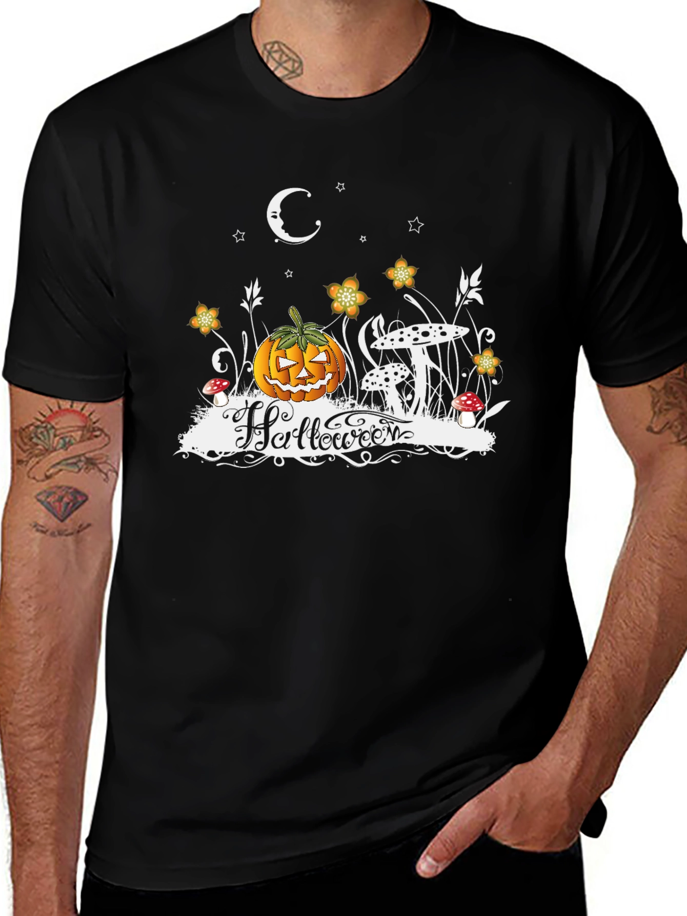 Halloween Pumpkin Moon T-Shirt