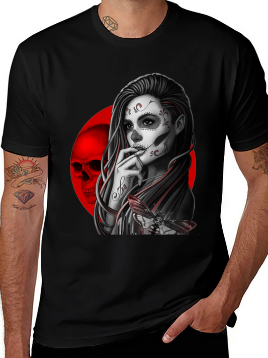 Day of the Dead Sugar Skull Girl Graphic Tee