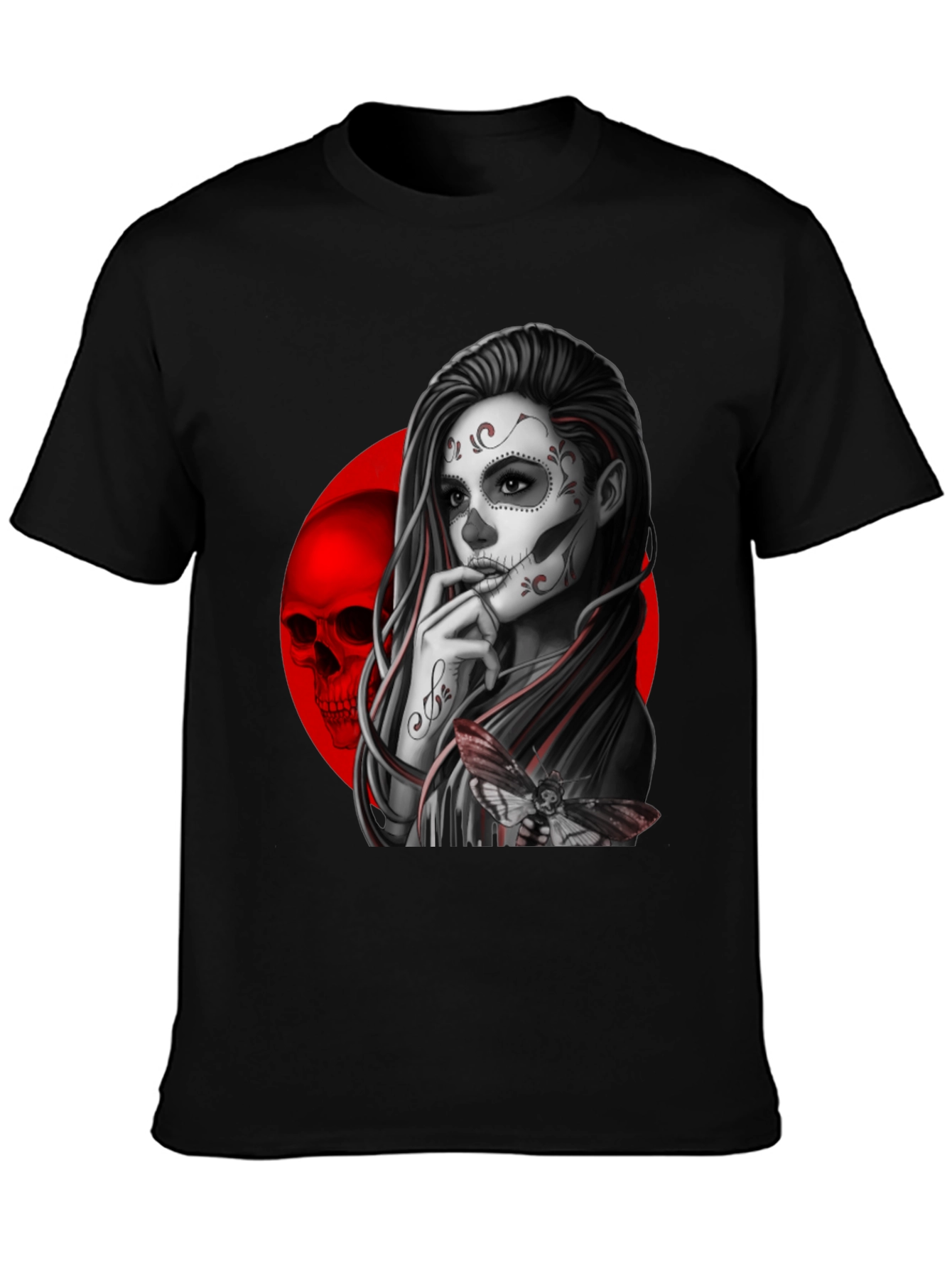 Day of the Dead Sugar Skull Girl Graphic Tee