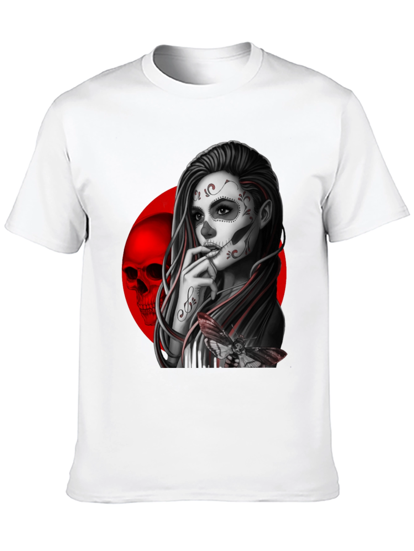 Day of the Dead Sugar Skull Girl Graphic Tee