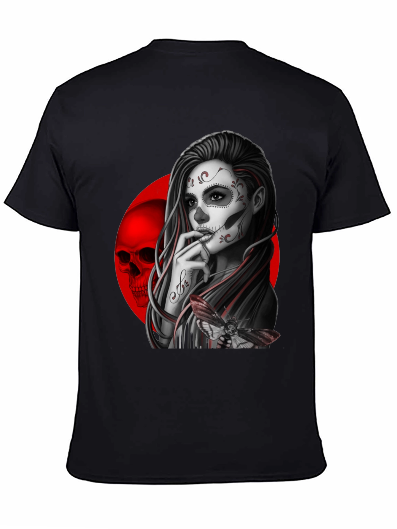 Day of the Dead Sugar Skull Girl Graphic Tee