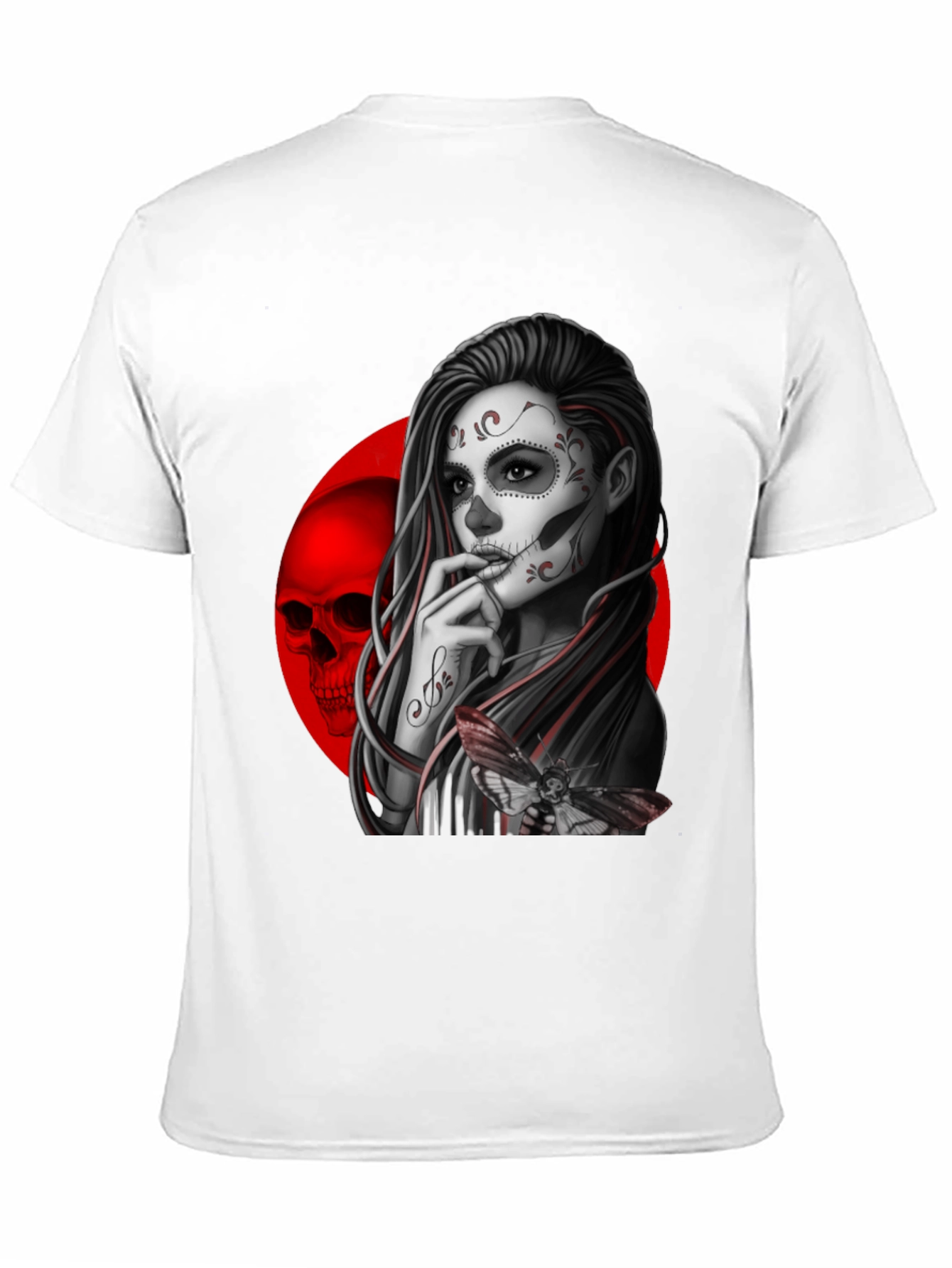 Day of the Dead Sugar Skull Girl Graphic Tee
