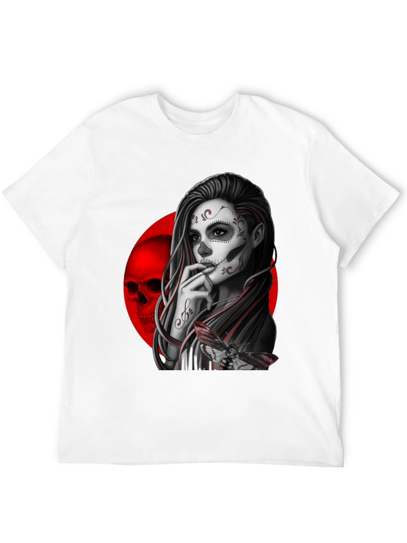 Day of the Dead Sugar Skull Girl Graphic Tee