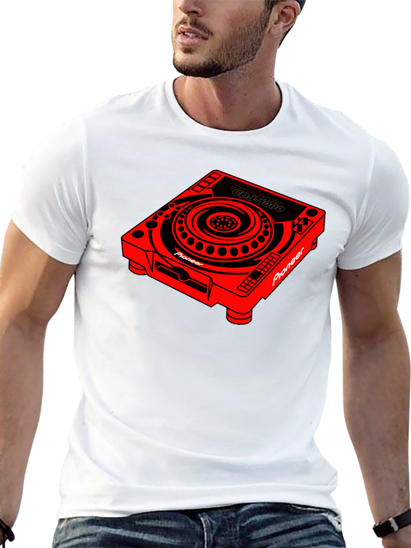 DJ CDJ-1000 Graphic Black Tee