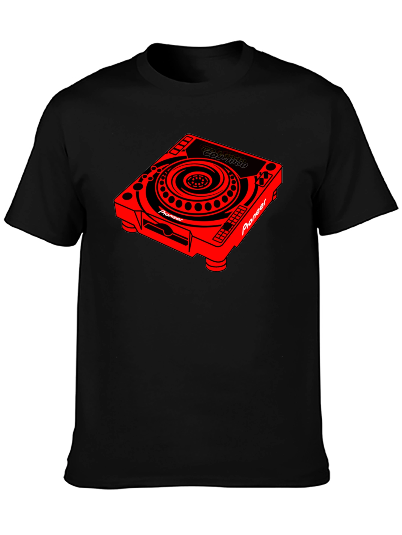 DJ CDJ-1000 Graphic Black Tee