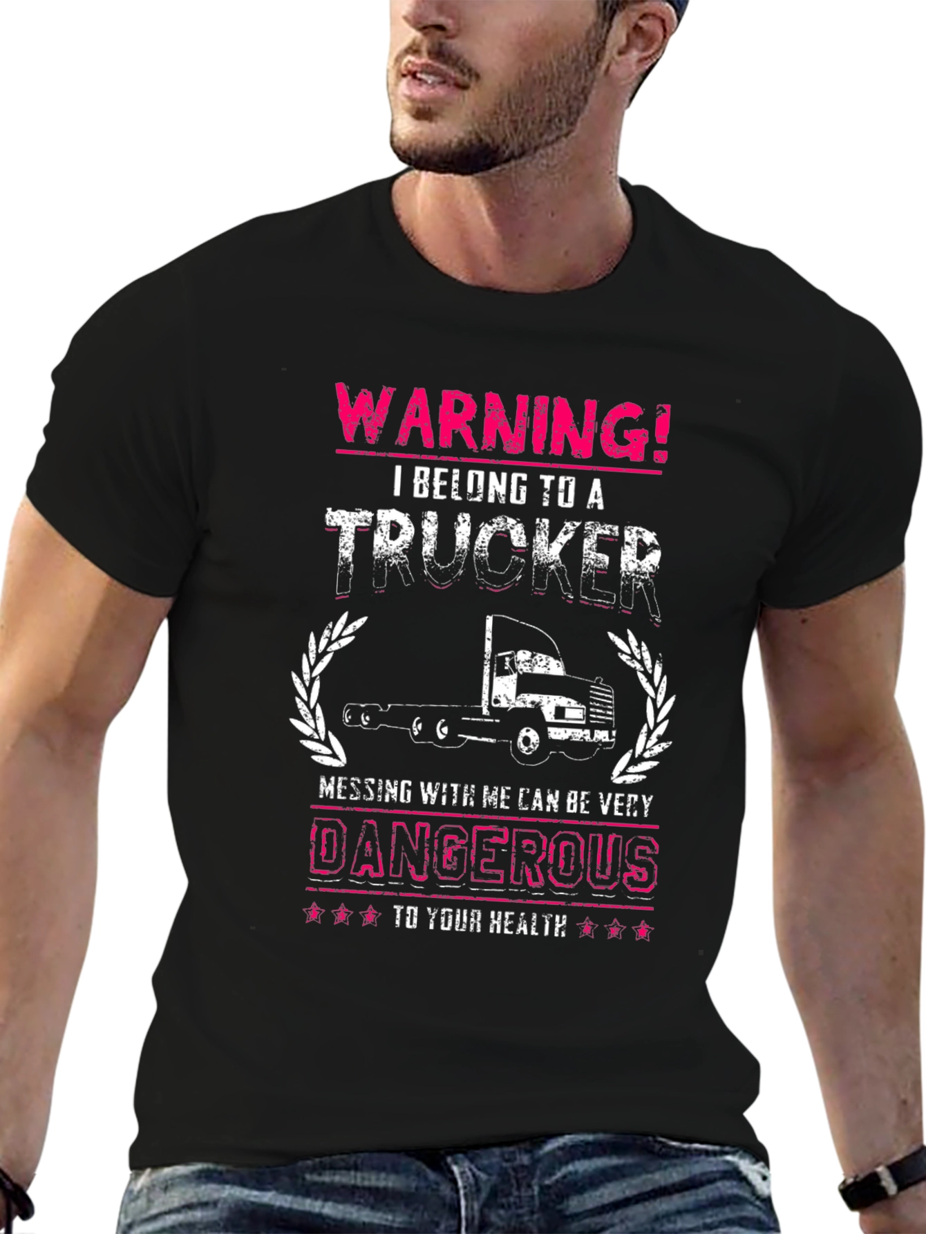 Warning! I Belong To A Trucker T-Shirt