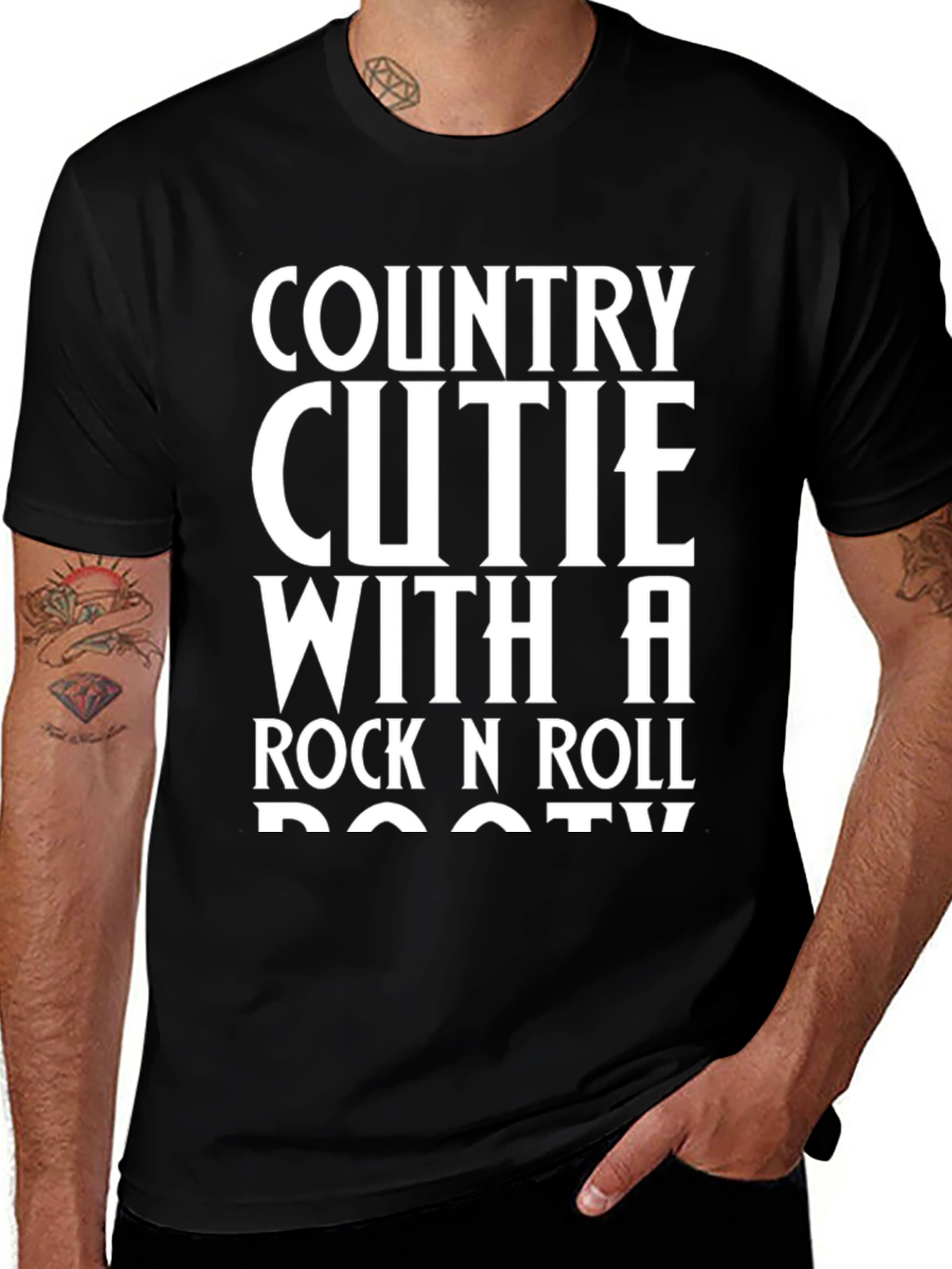 Country Cutie Rock n Roll Booty Graphic Tee