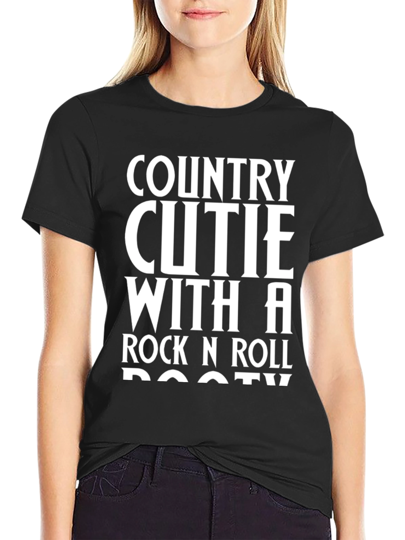 Country Cutie Rock n Roll Booty Graphic Tee