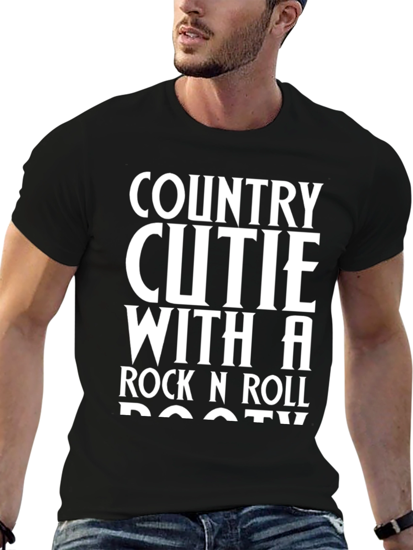 Country Cutie Rock n Roll Booty Graphic Tee