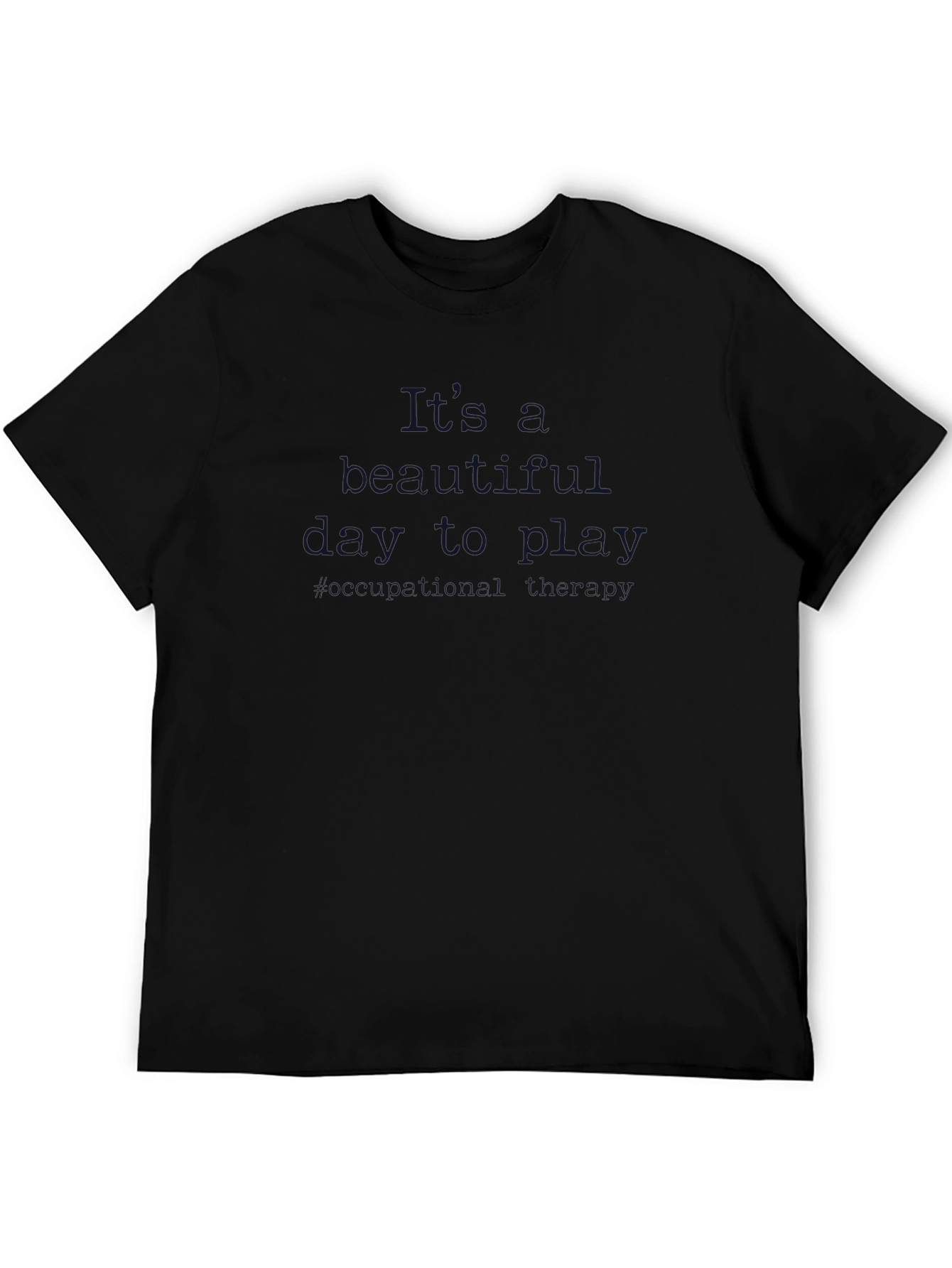 Mens Short Sleeve Casual Black T-Shirt