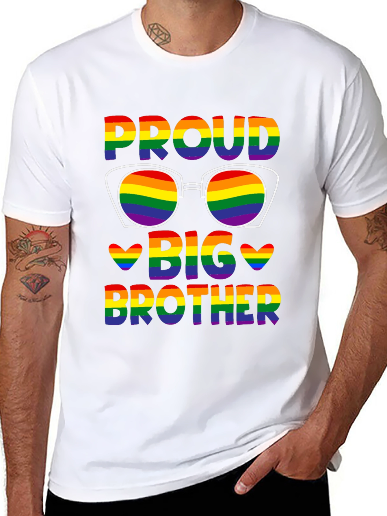 Proud Big Brother Rainbow Pride LGBTQ+ T-Shirt