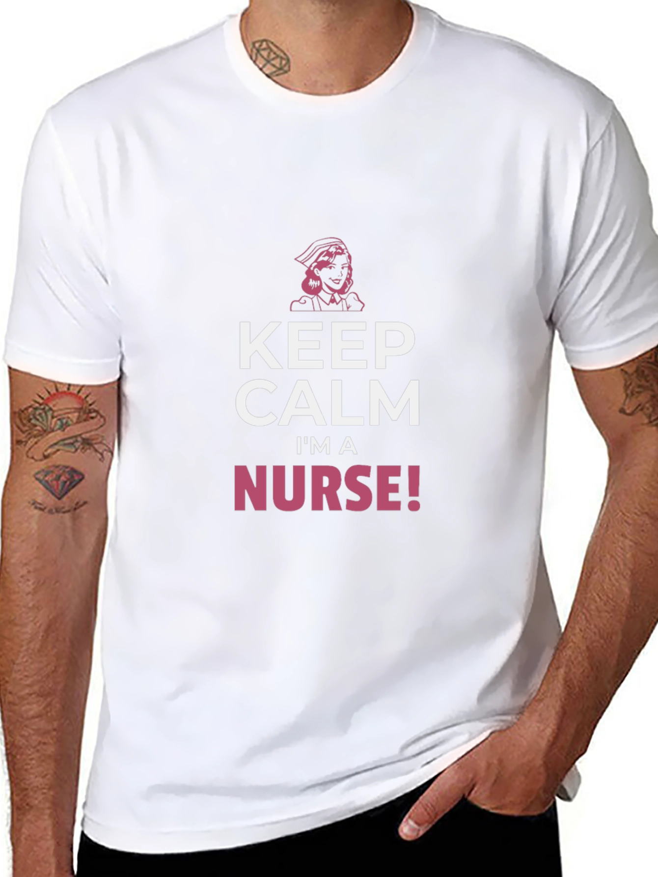 Keep Calm Im a Nurse Black T-Shirt