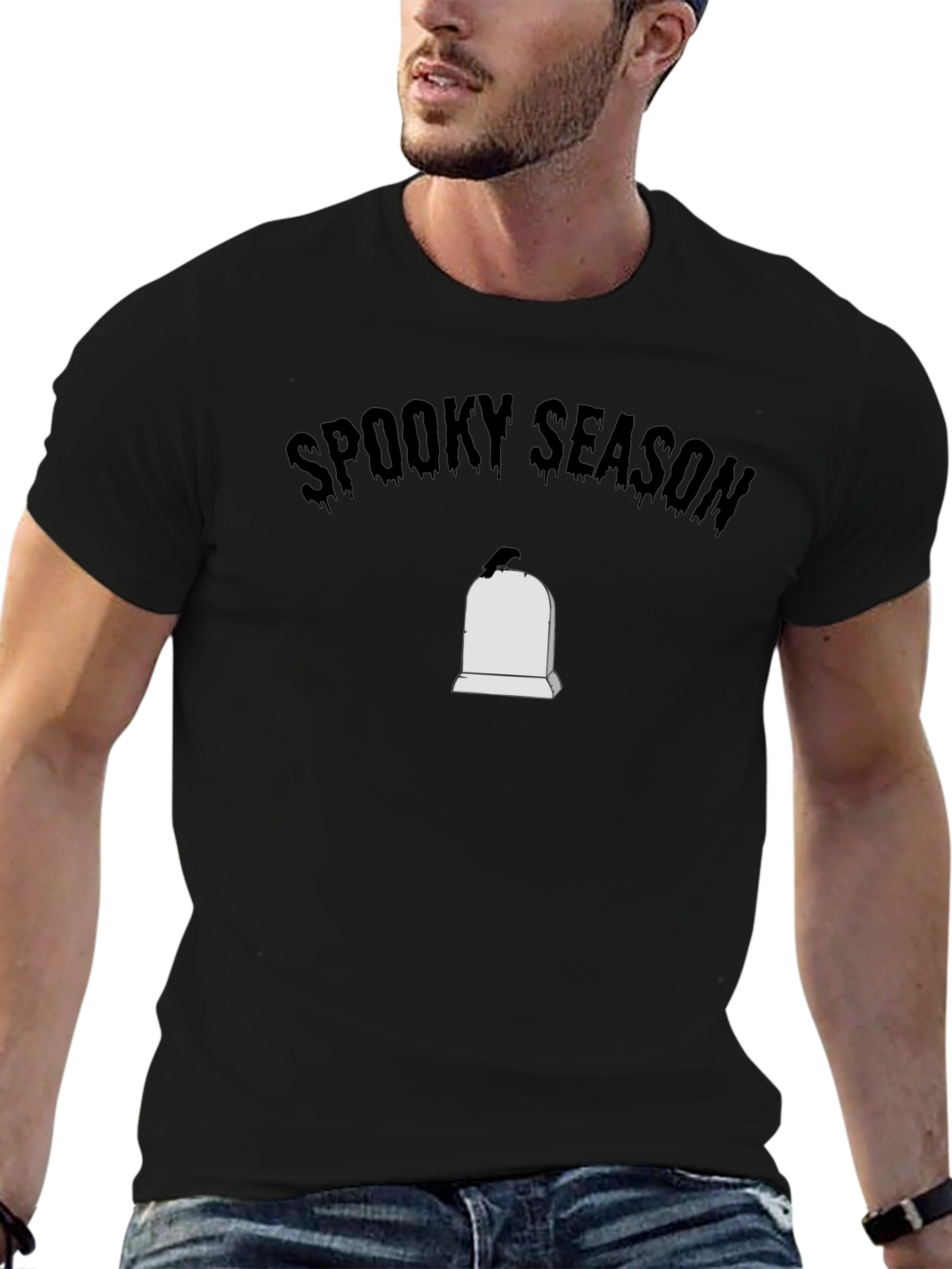 Spooky Season Tombstone Graphic T-Shirt