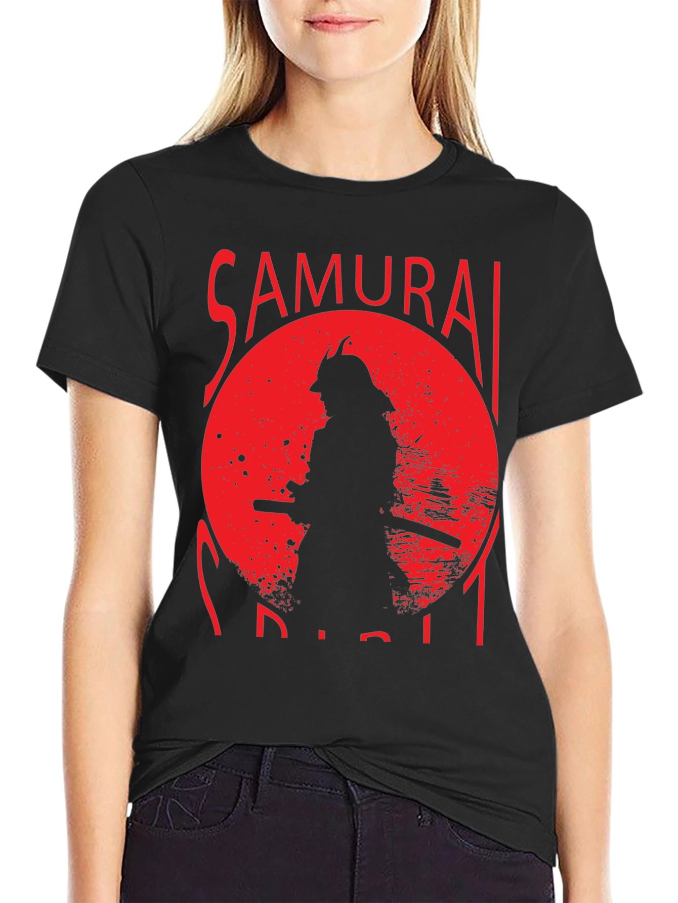 Samurai Spirit Black Graphic Tee