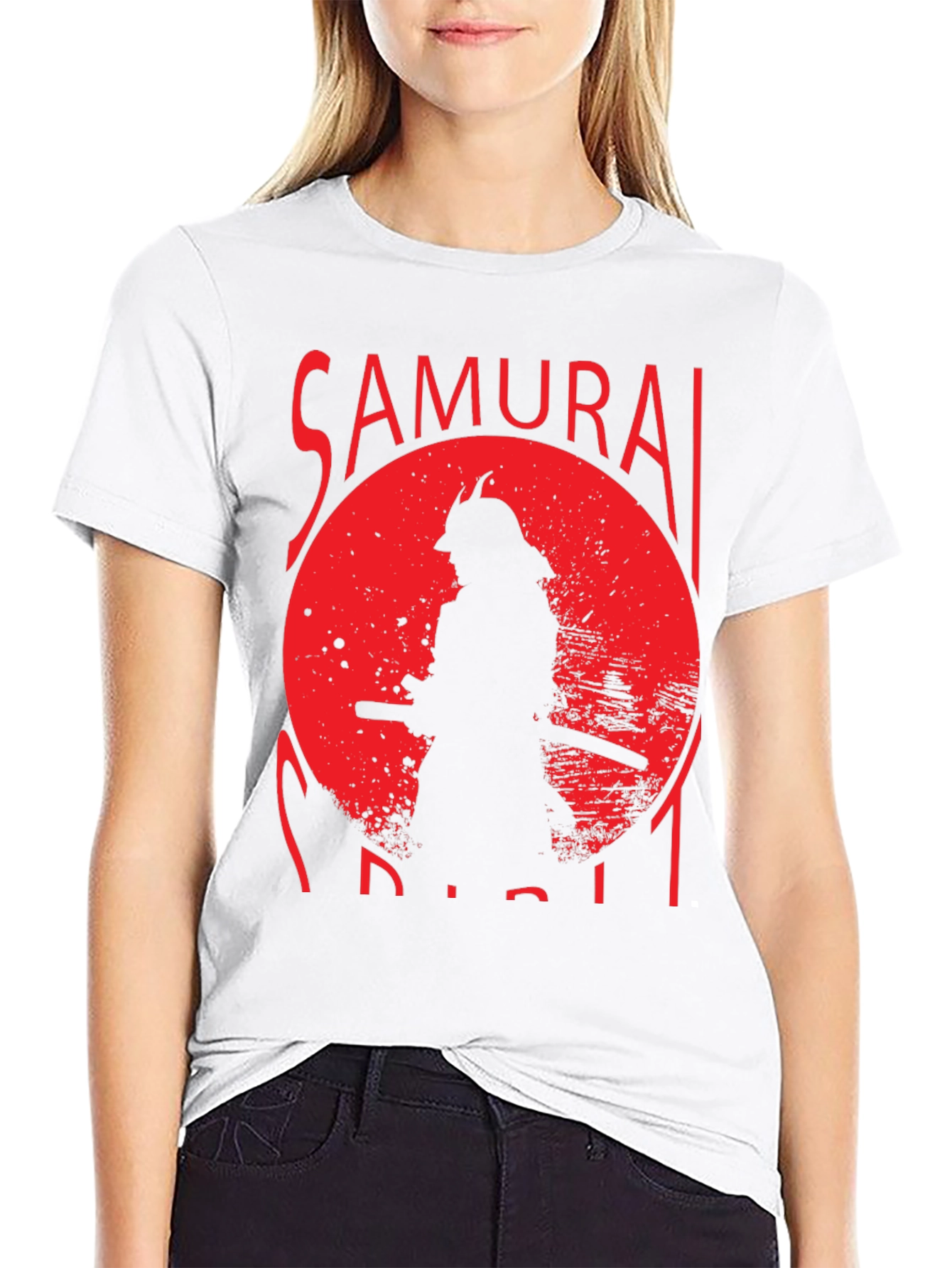 Samurai Spirit Black Graphic Tee