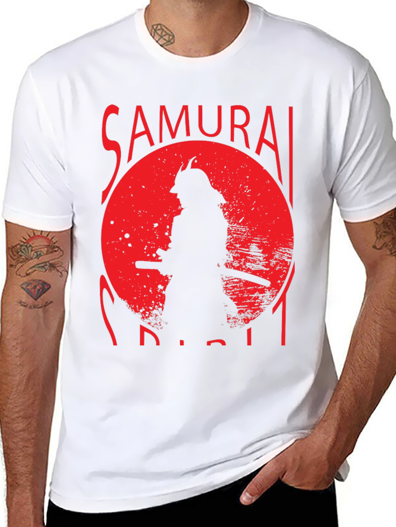 Samurai Spirit Black Graphic Tee