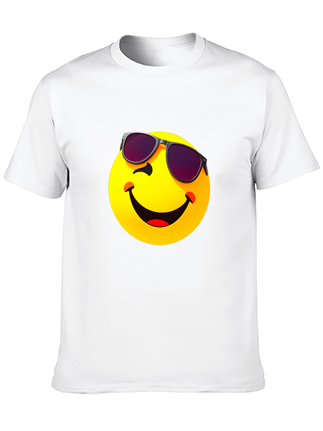Cool Emoji Graphic T-Shirt - Black
