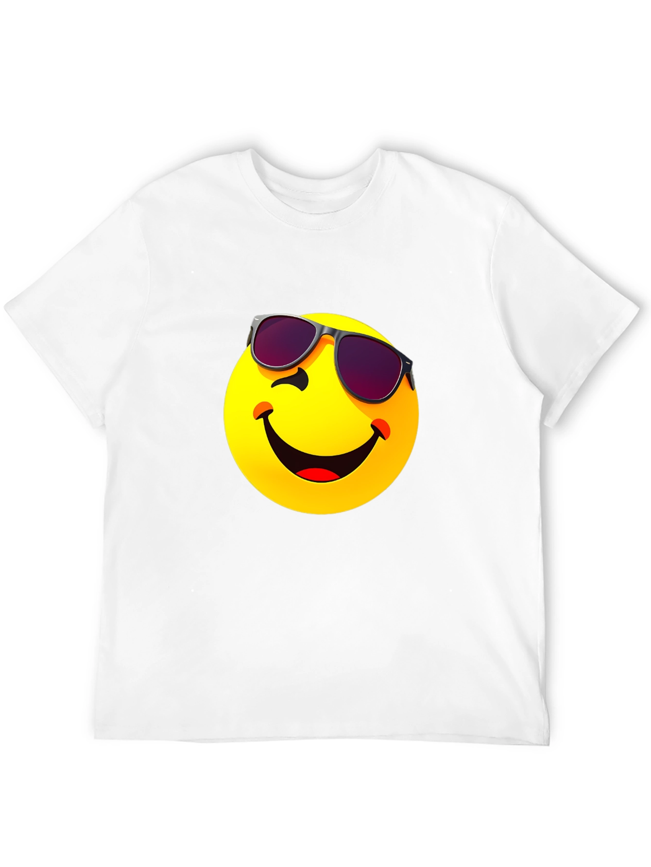 Cool Emoji Graphic T-Shirt - Black