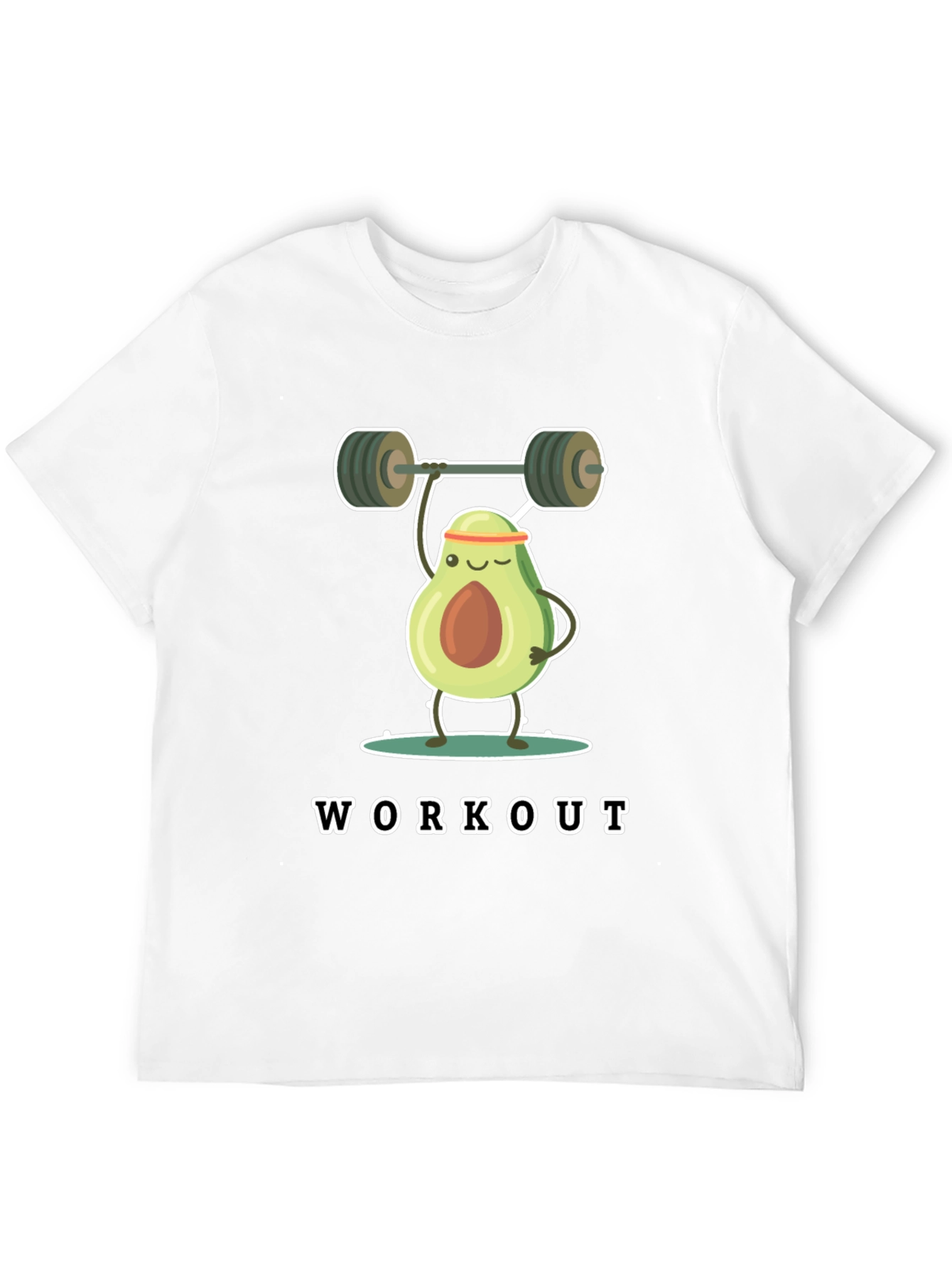 Avocado Workout Black T-Shirt