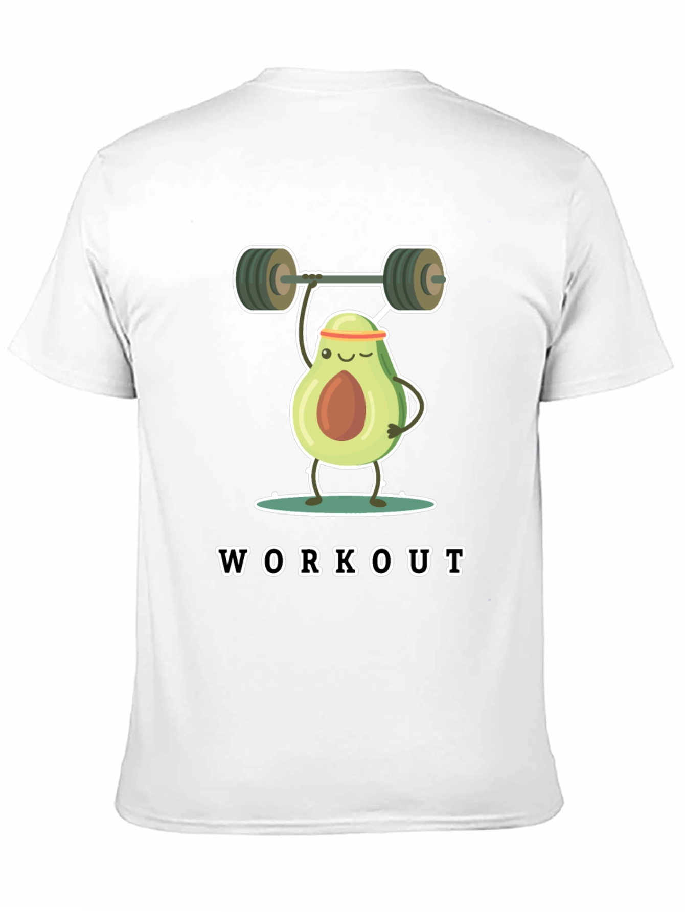 Avocado Workout Black T-Shirt