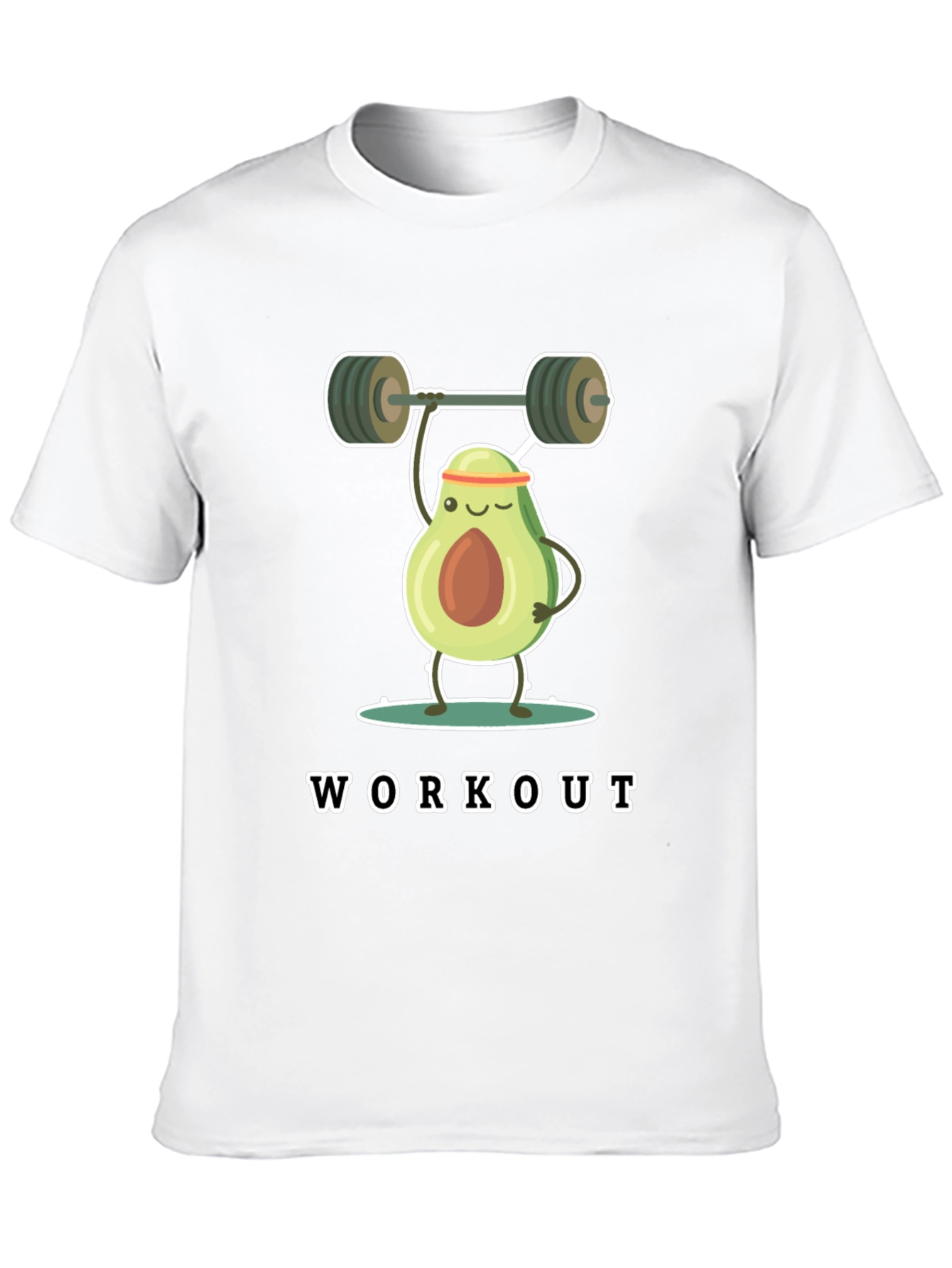 Avocado Workout Black T-Shirt