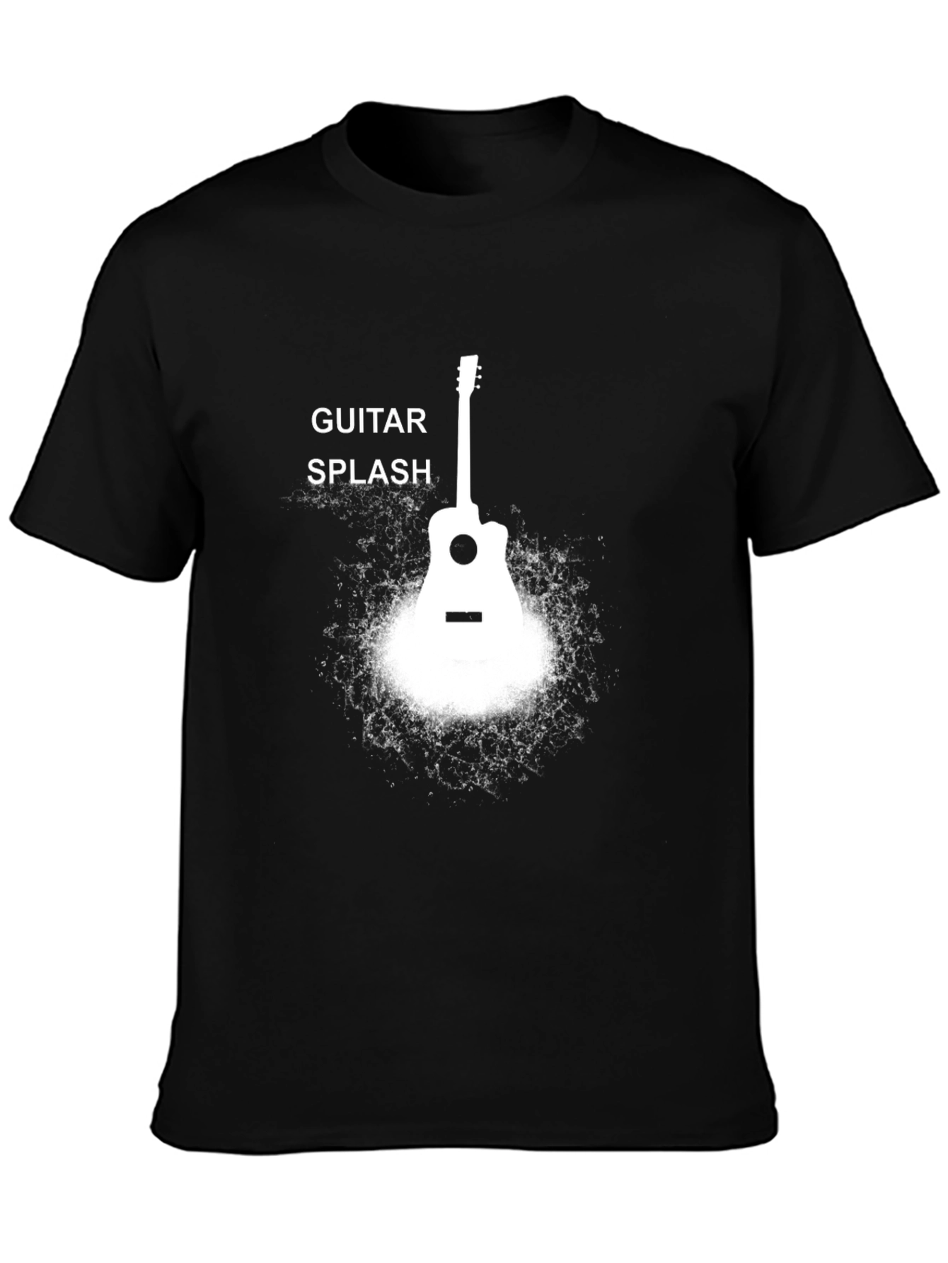 Guitar Splash Black T-Shirt