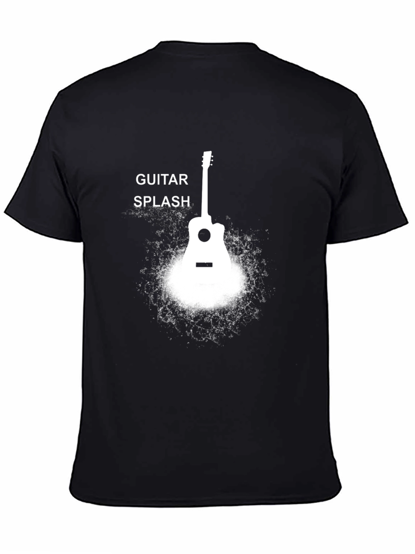 Guitar Splash Black T-Shirt