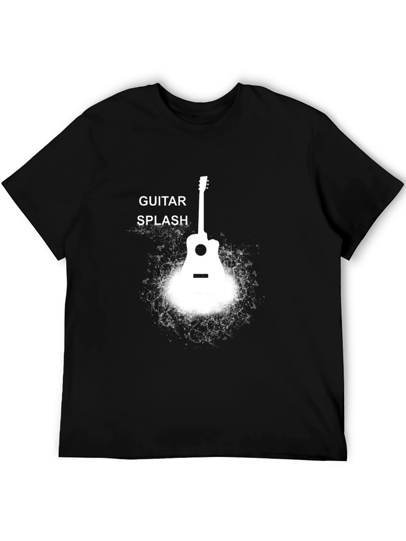 Guitar Splash Black T-Shirt
