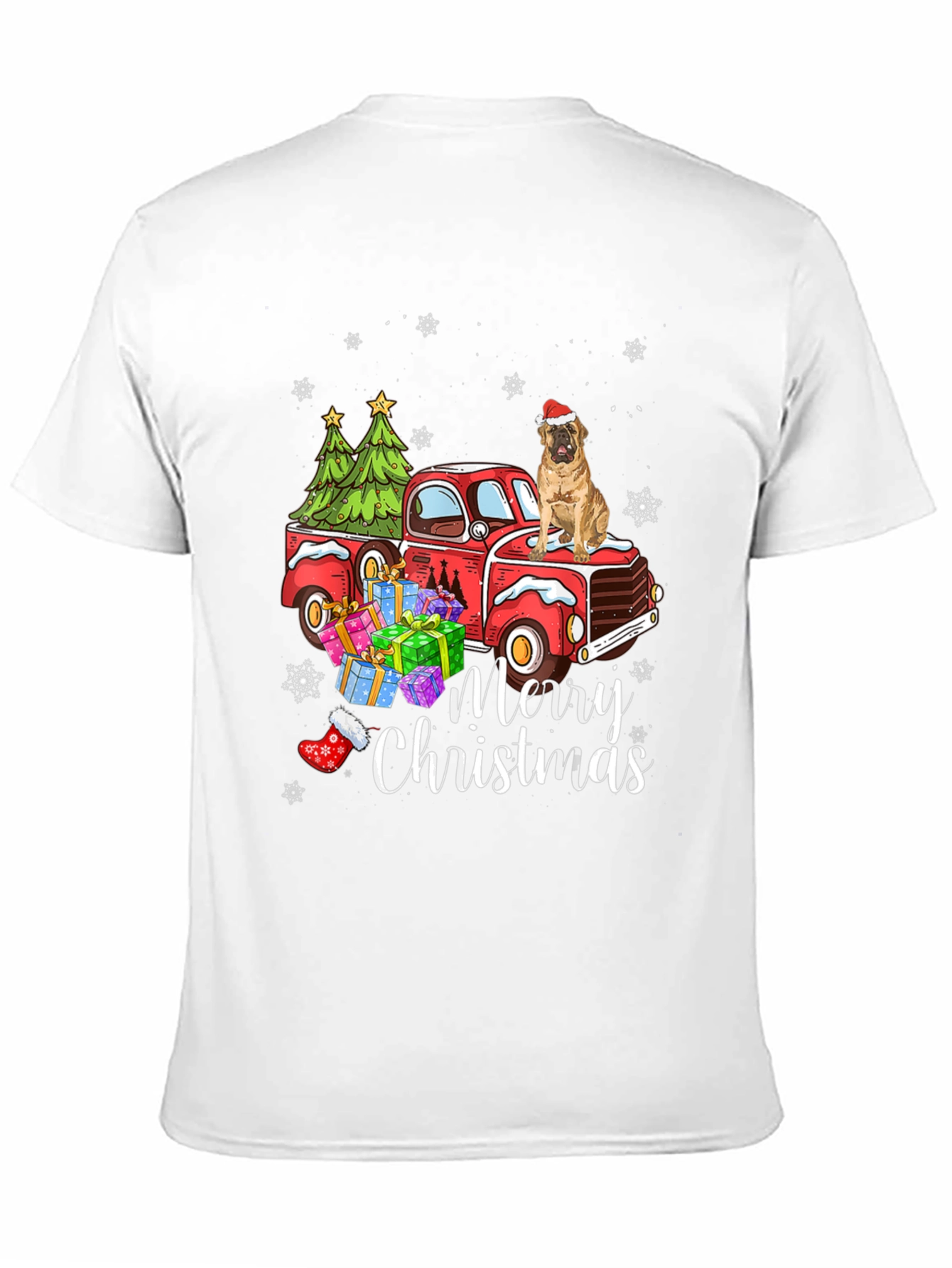Merry Christmas Dog Truck T-Shirt