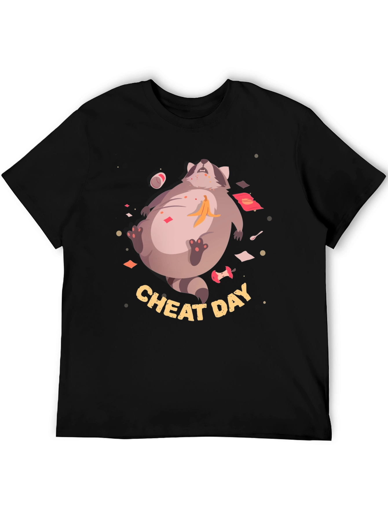 Cheat Day Racoon Graphic Tee