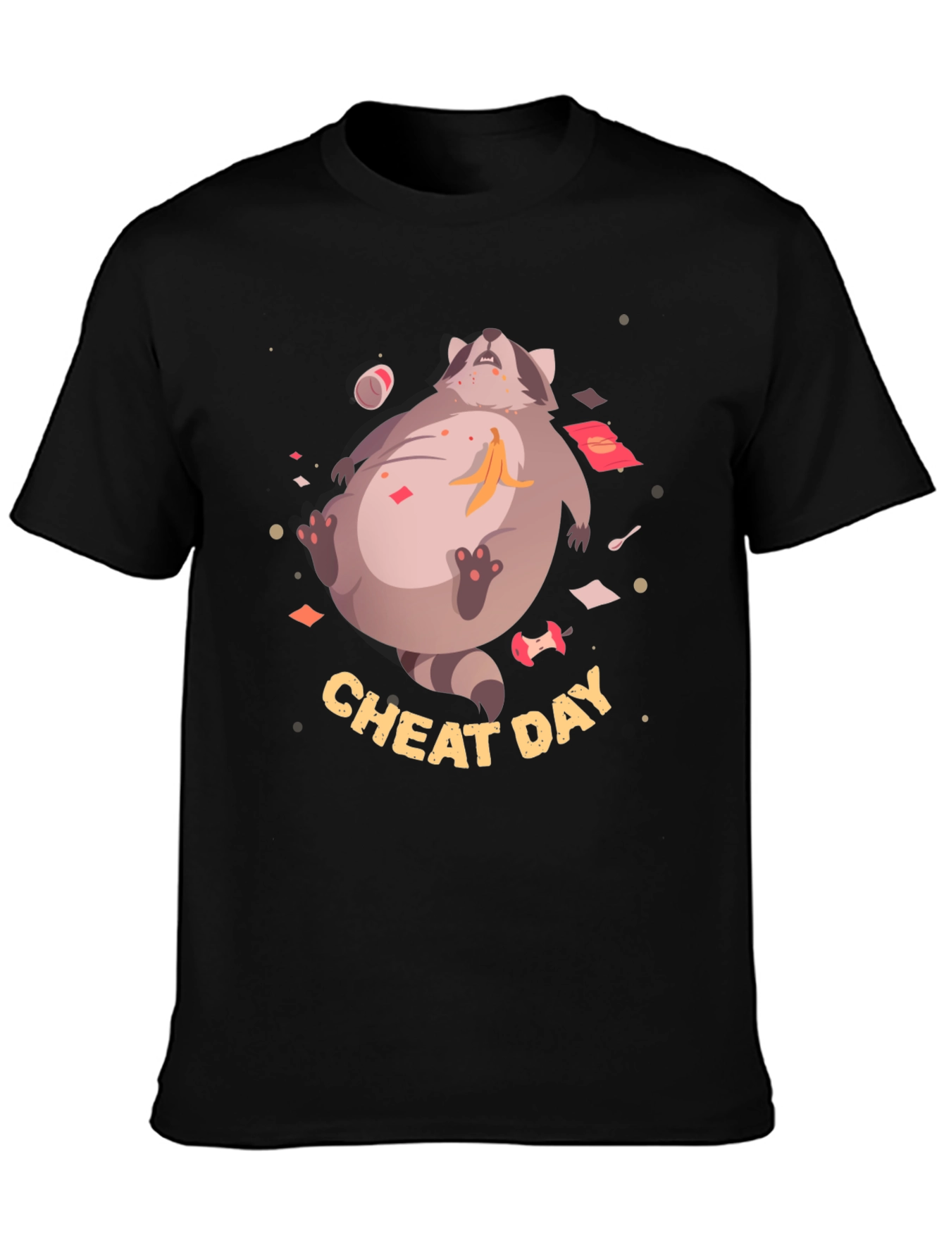 Cheat Day Racoon Graphic Tee