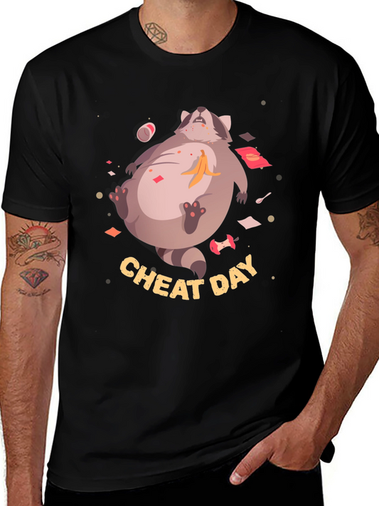 Cheat Day Racoon Graphic Tee