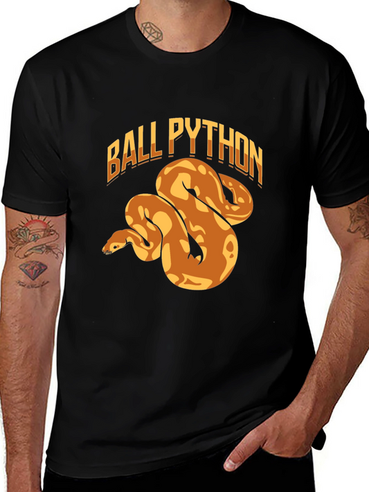 Ball Python Graphic Tee - Cool Snake Lover Gift