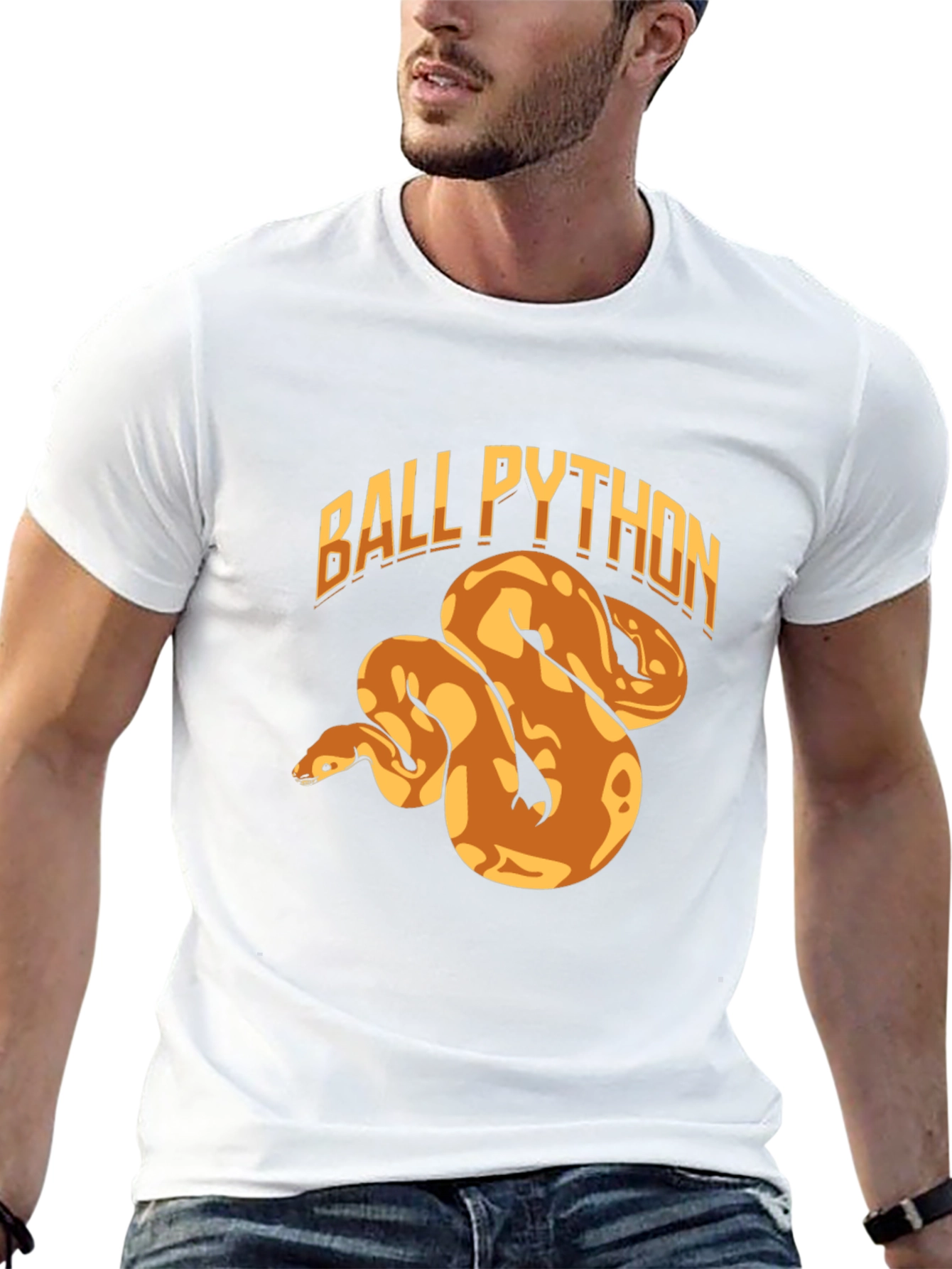 Ball Python Graphic Tee - Cool Snake Lover Gift