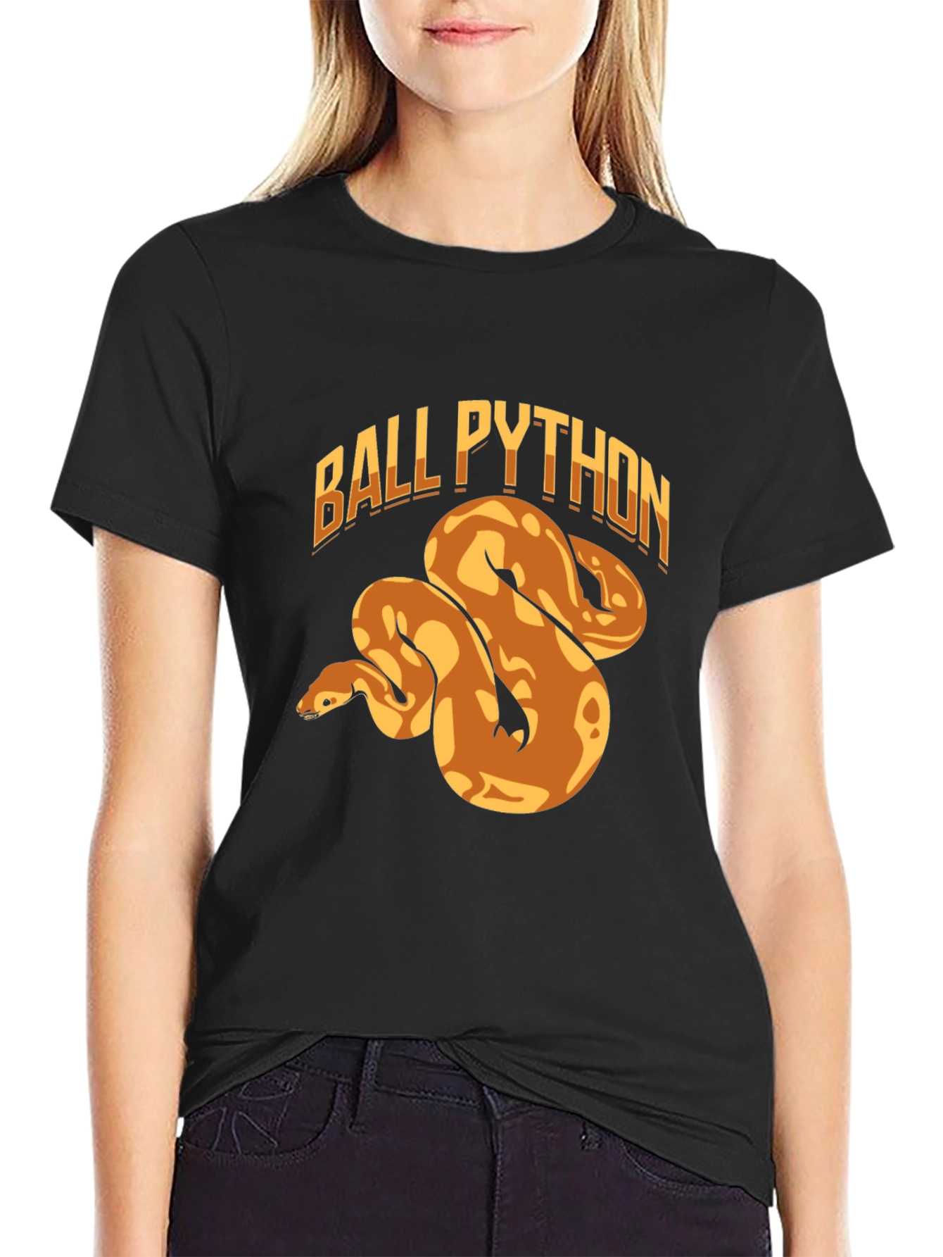 Ball Python Graphic Tee - Cool Snake Lover Gift