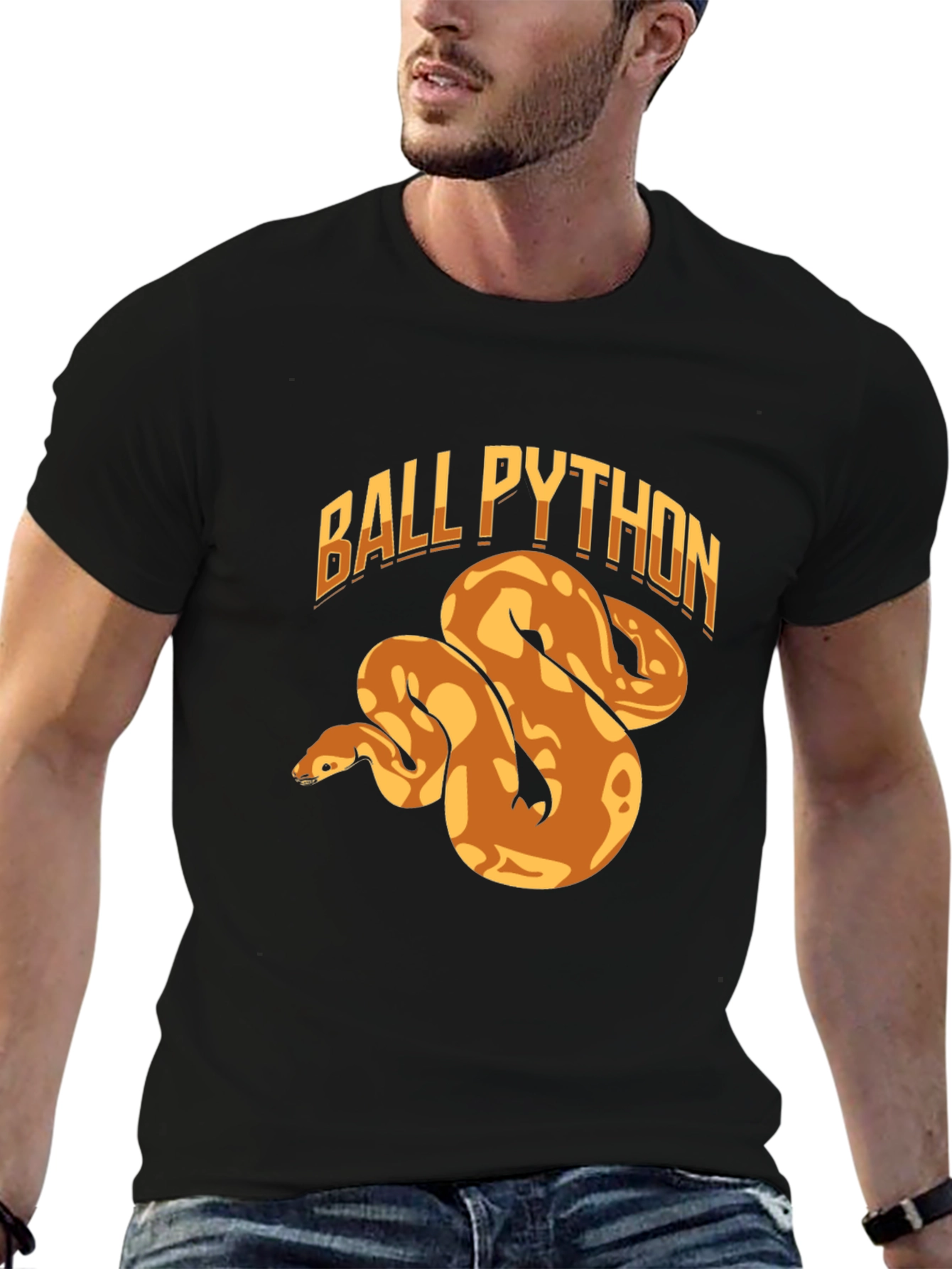 Ball Python Graphic Tee - Cool Snake Lover Gift