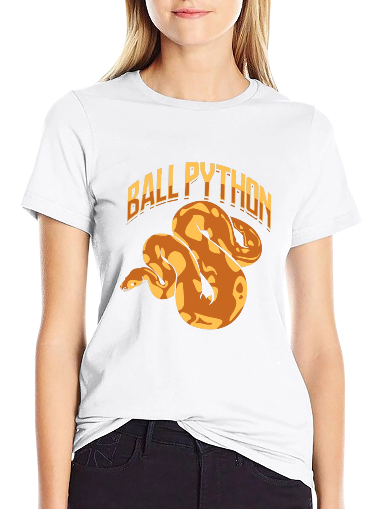 Ball Python Graphic Tee - Cool Snake Lover Gift