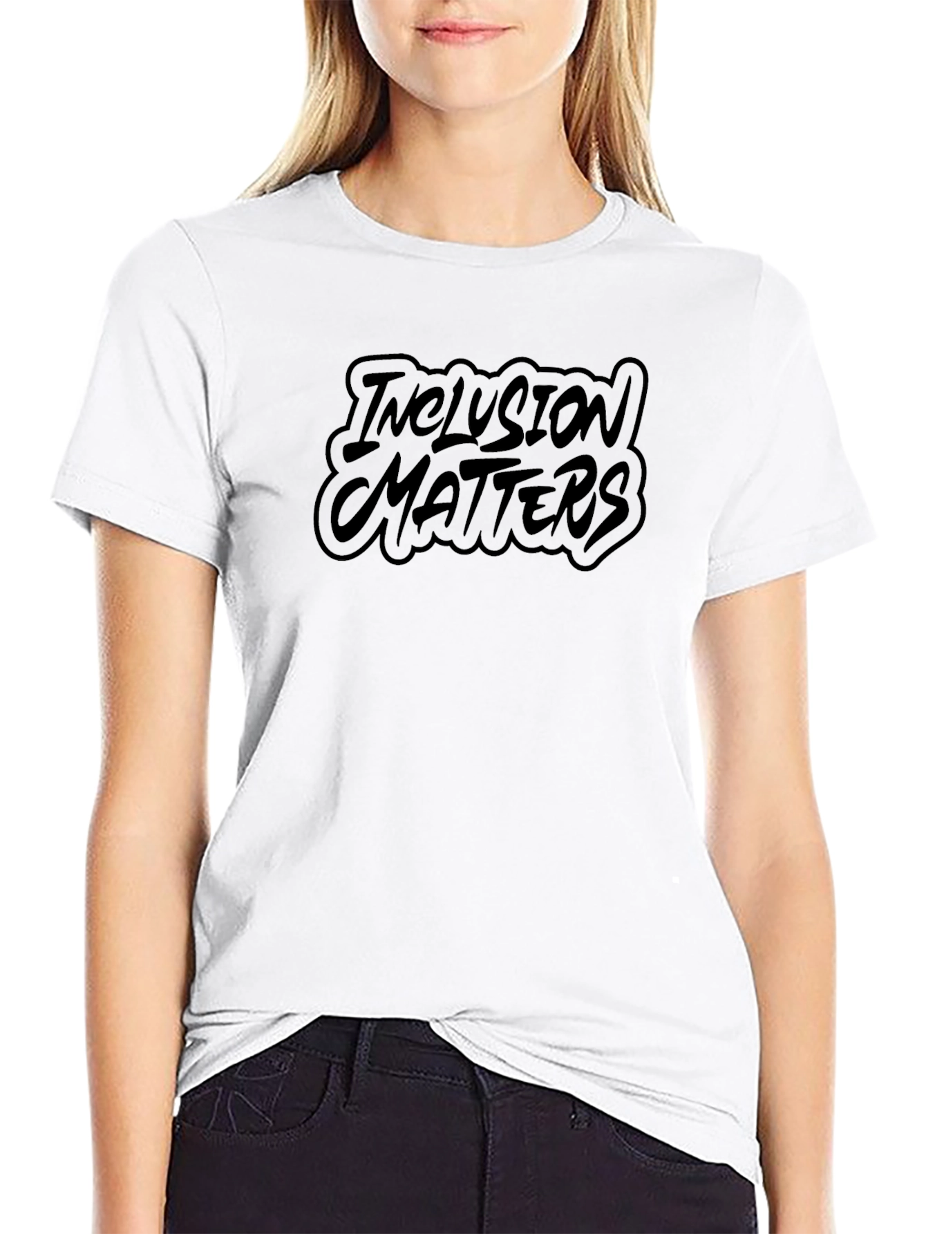 Inclusion Matters Graphic Tee - Stylish Black T-Shirt
