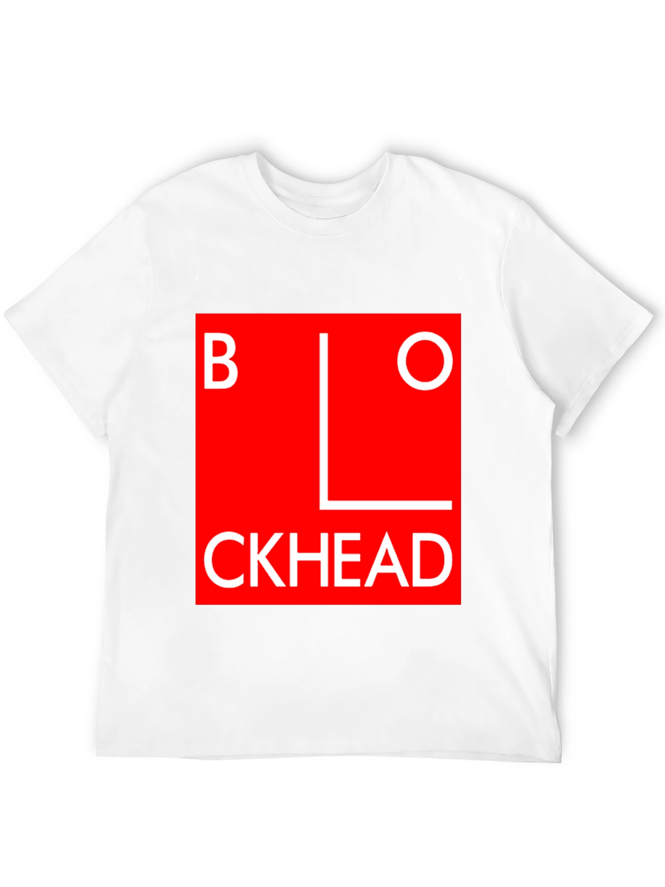 Blockhead Graphic Tee - Bold Statement T-Shirt