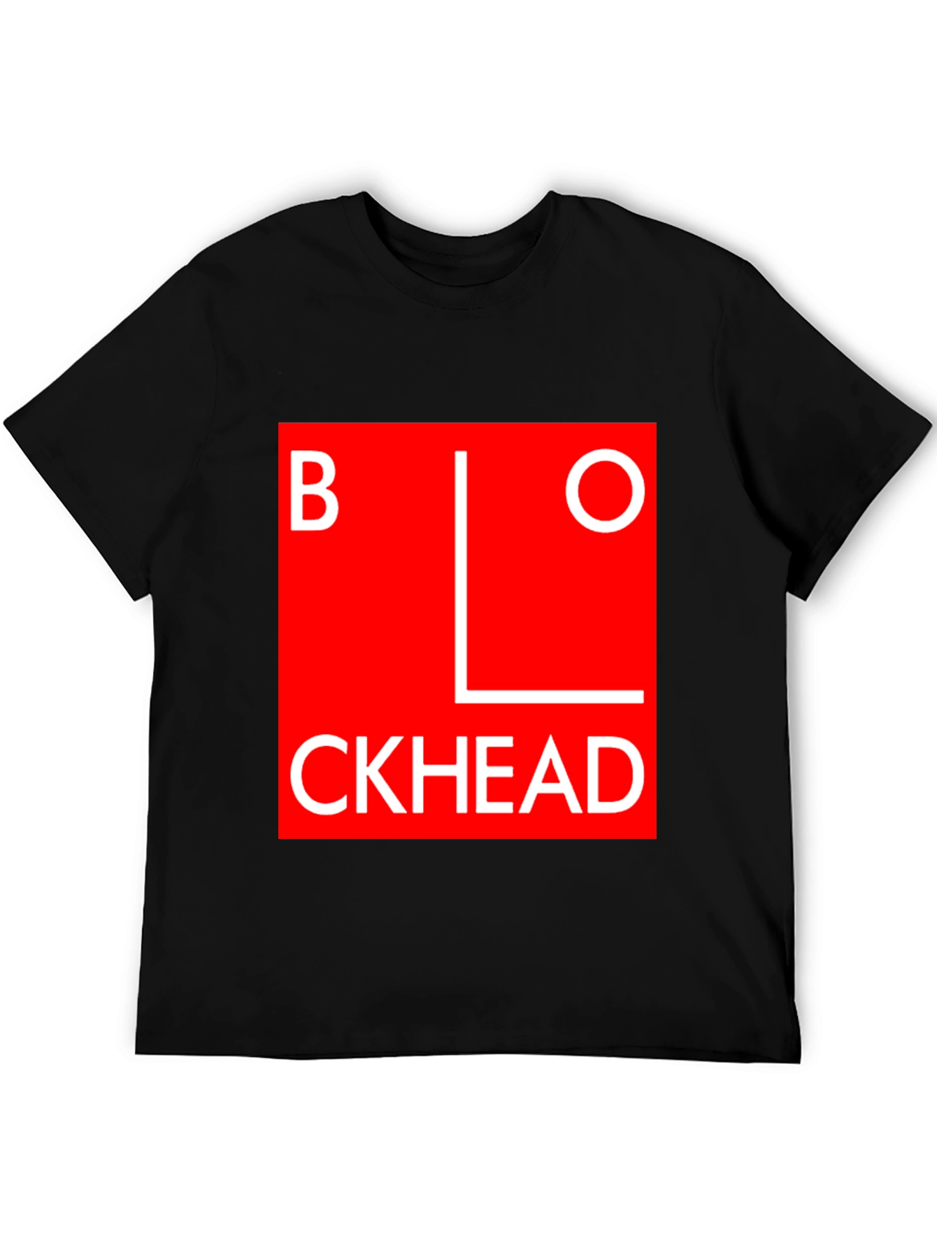 Blockhead Graphic Tee - Bold Statement T-Shirt