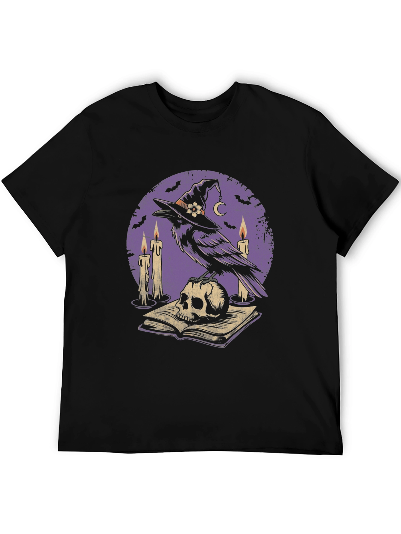 Witchy Raven T-Shirt | Skull & Magic