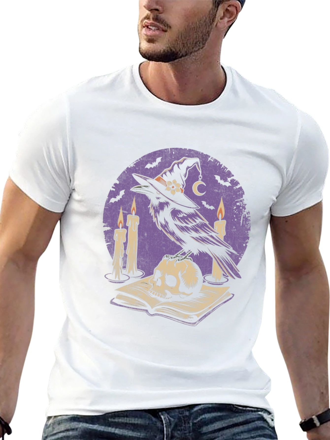 Witchy Raven T-Shirt | Skull & Magic