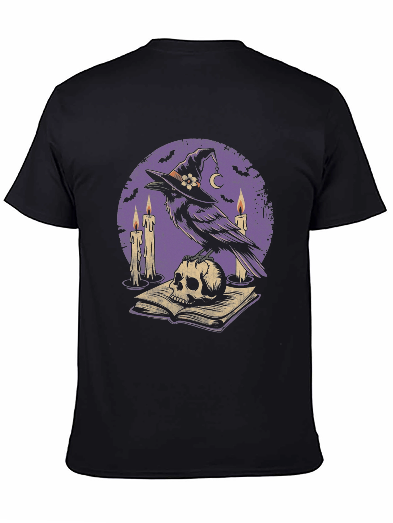 Witchy Raven T-Shirt | Skull & Magic