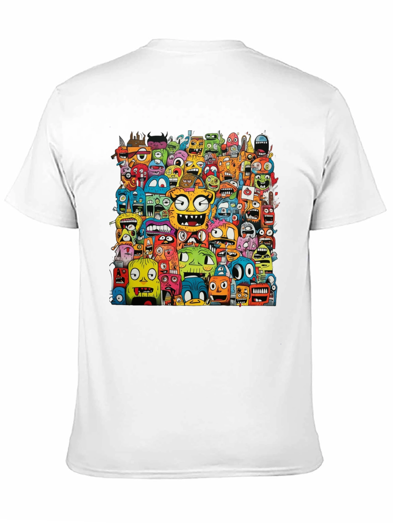 Monster Doodle Black Graphic T-Shirt