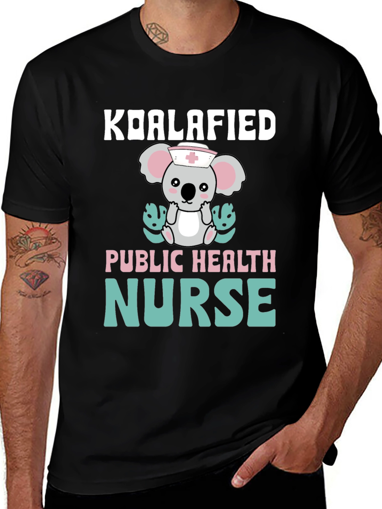 Koalafied Public Health Nurse Graphic T-Shirt