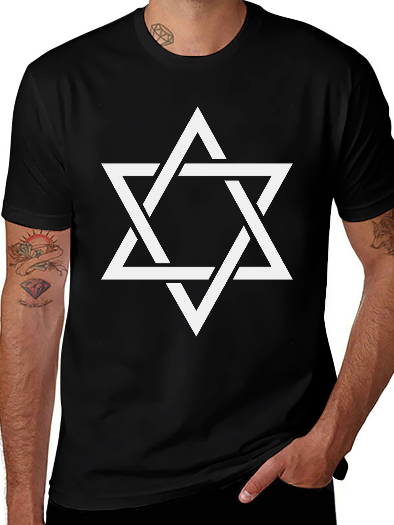Star of David Black T-Shirt