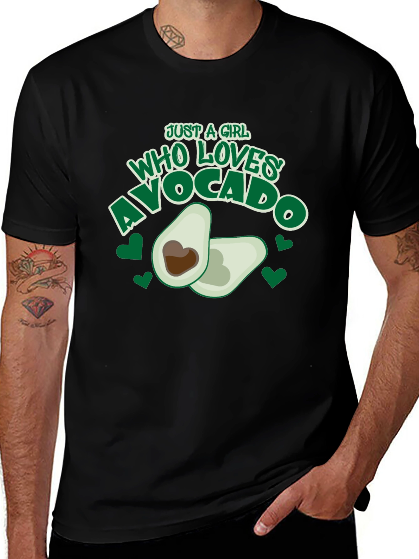 Just a Girl Who Loves Avocado Graphic Tee